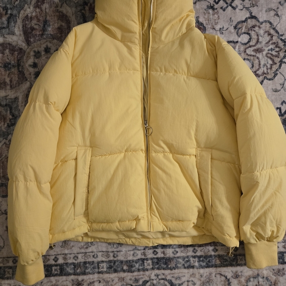 Yellow Puffer Jacket - Picture 1 of 3